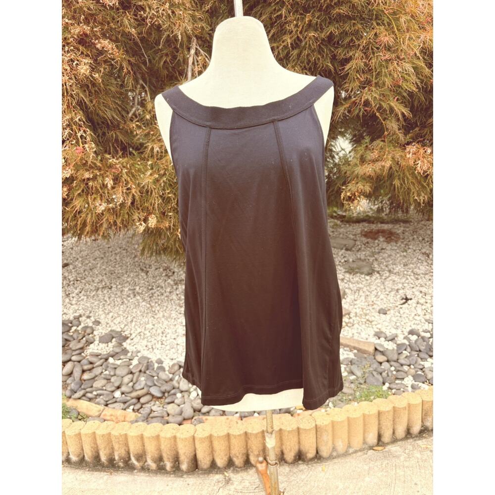 Calvin Klein Exclusive Black Sleeveless Top L Minimalist Business y2k NWOT - Picture 3 of 9